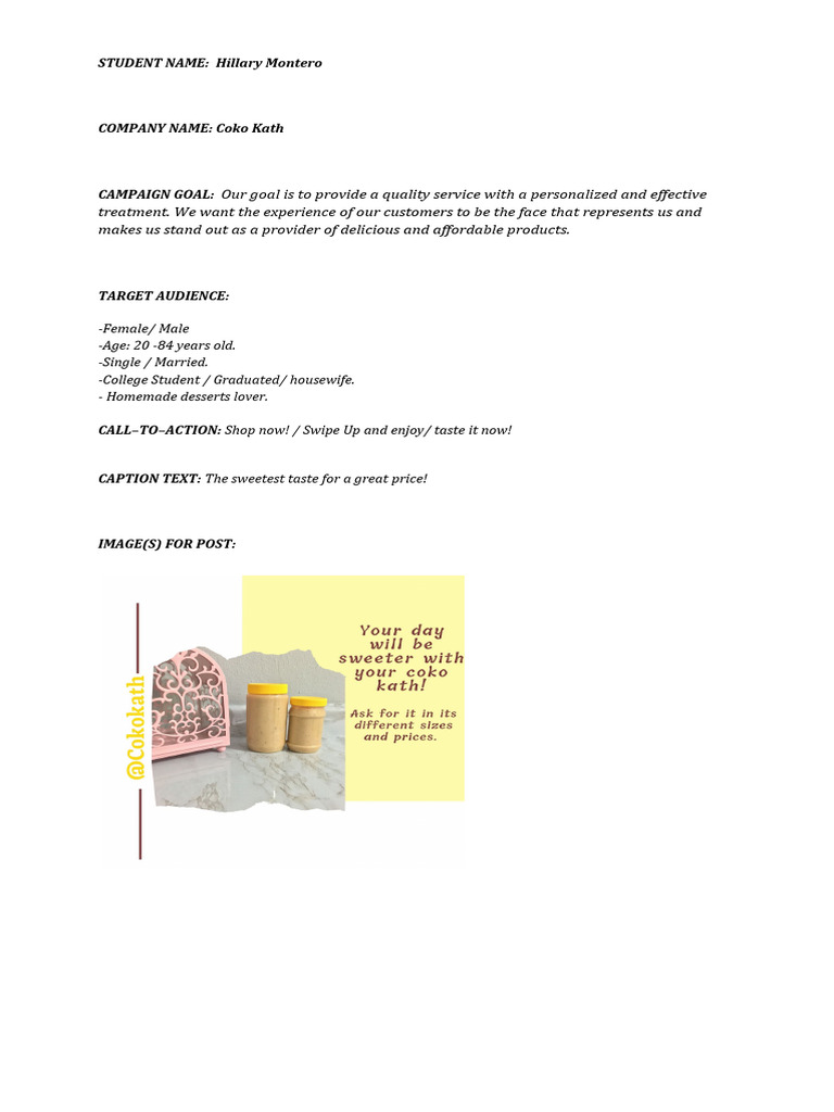 Social Media Campaign Template | PDF