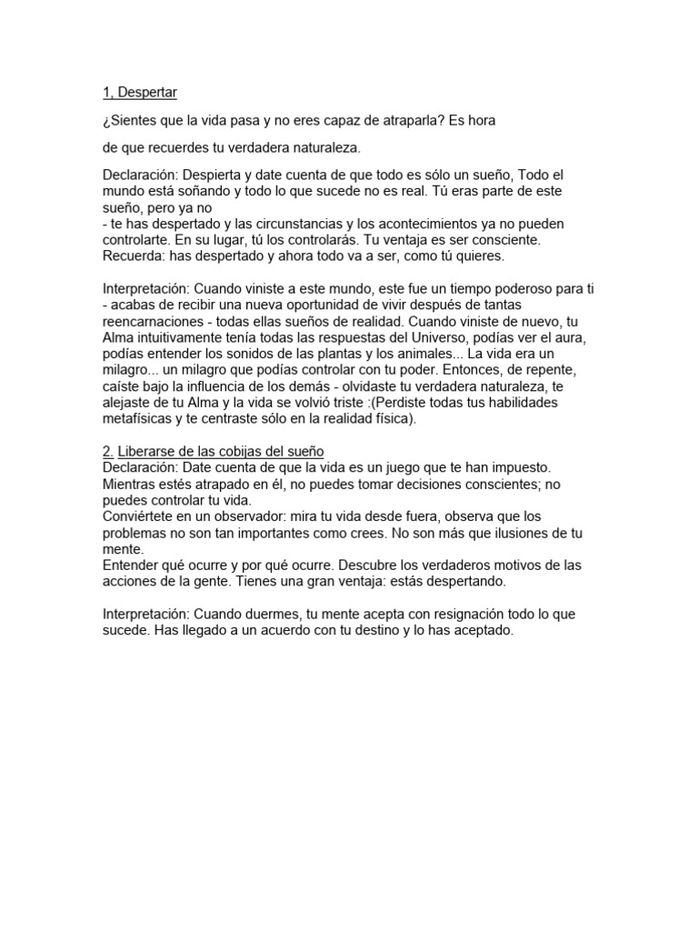 Despierta y transforma tu realidad | PDF | Amor | Pensamiento