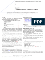 Physical Testing of Gypsum, Gypsum Plasters, and Gypsum C472-20