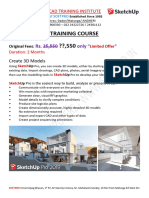 Sketchup Pro Course PDF Syllabus