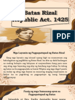 Aralin 1 Batas Rizal R.A. 1425