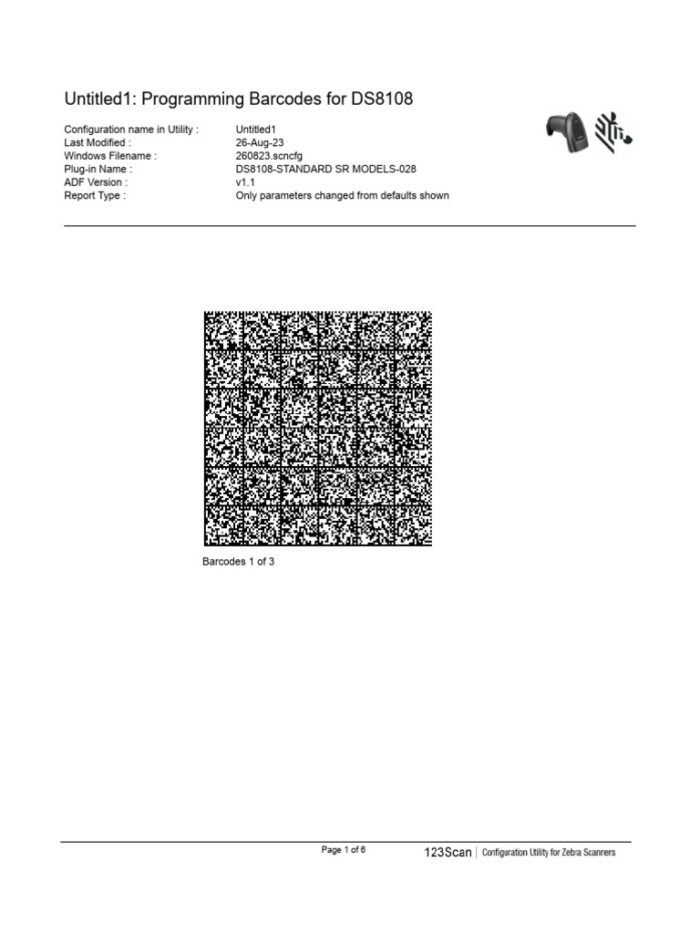DS8108 Barcode Programming Guide | PDF | Barcode | Universal Product Code