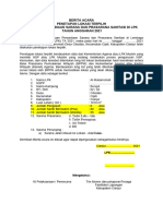 Format BA PENETAPAN LOKASI TERPILIH