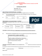 Packing Declaration Aus