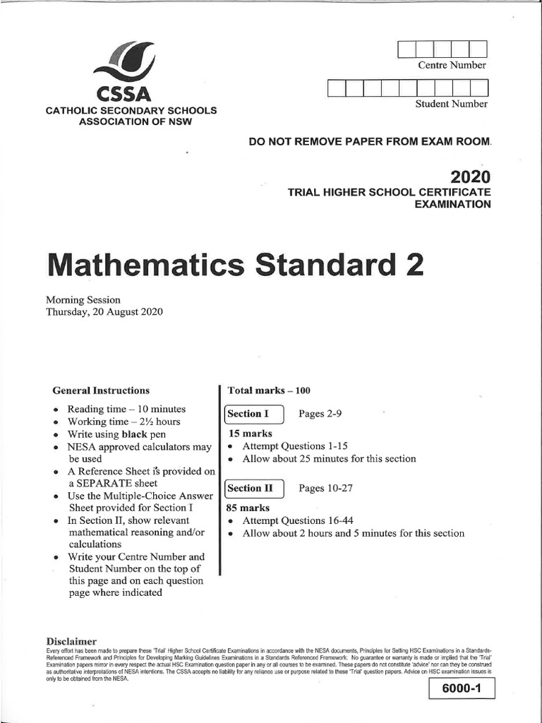Trial paper pdf