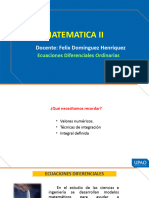 Ecuaciones Diferenciales Ordinarias