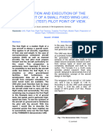 Preparation and Execution of The First Flight of A Small Fixed Wing Uav