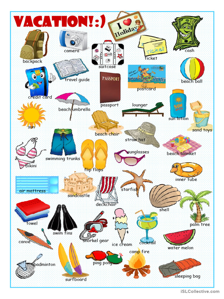 Vacation Picture Dictionary2 PDF