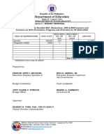 Budget Proposal Orientation of New Learners