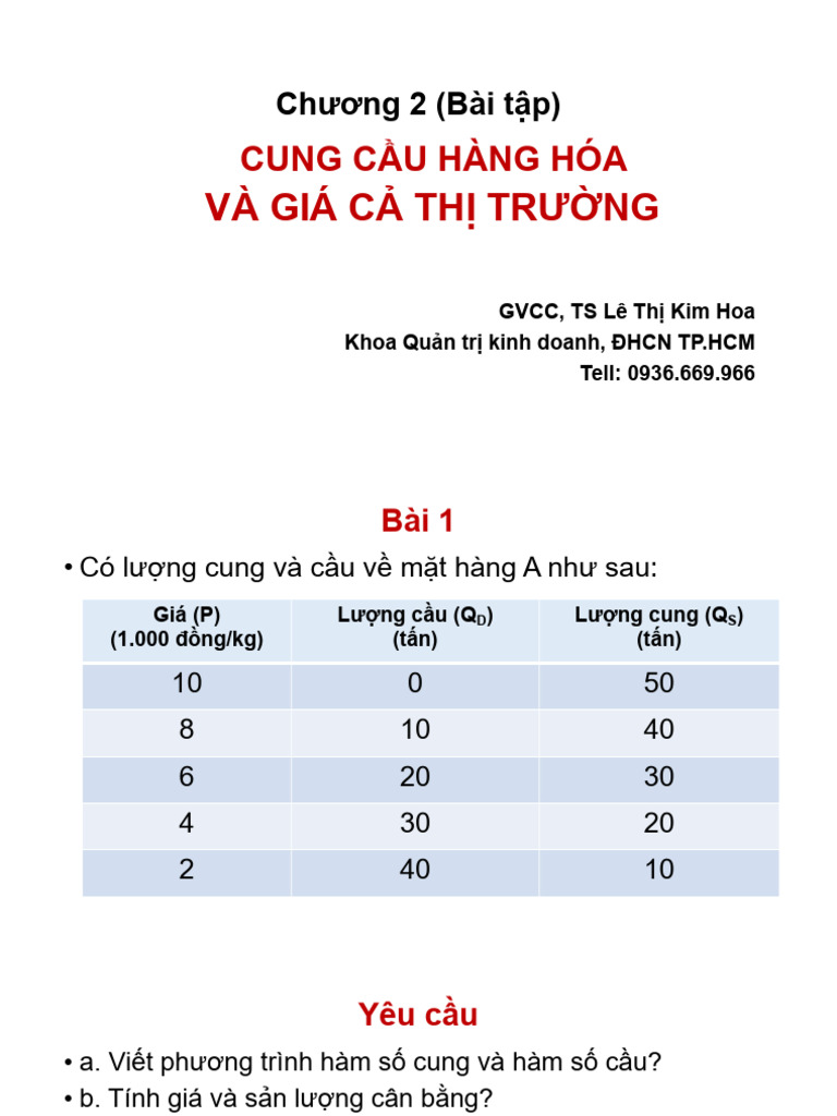C2 - Chương 2 bài tập | PDF