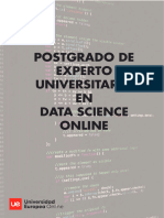 Postgrado Experto Universitario Data Science Folleto Online