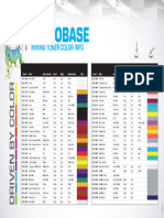 Motobase Mixing Toner Color Info Chart
