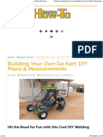 Build Your Own Go Kart Chassis - Go Kart Frame Plans & Measurements