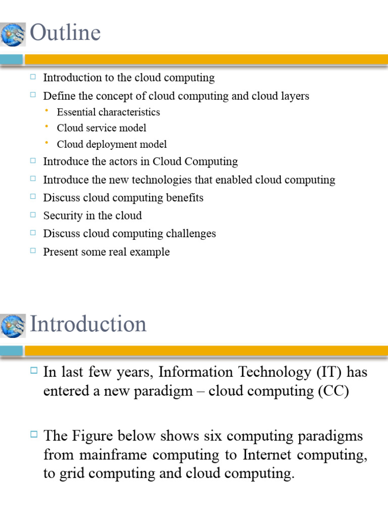 Lec01 - Introduction To Cloud Computing | PDF | Cloud Computing ...