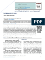 Review and Prospect of English Activity-Based Approach in China (2018-2022)