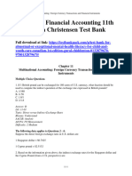 Advanced Financial Accounting 11th Edition Christensen Test Bank