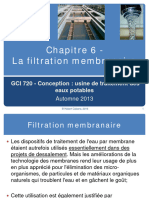 Chapitre 6 -Filtration Membranaire