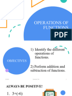 Operations of Functions