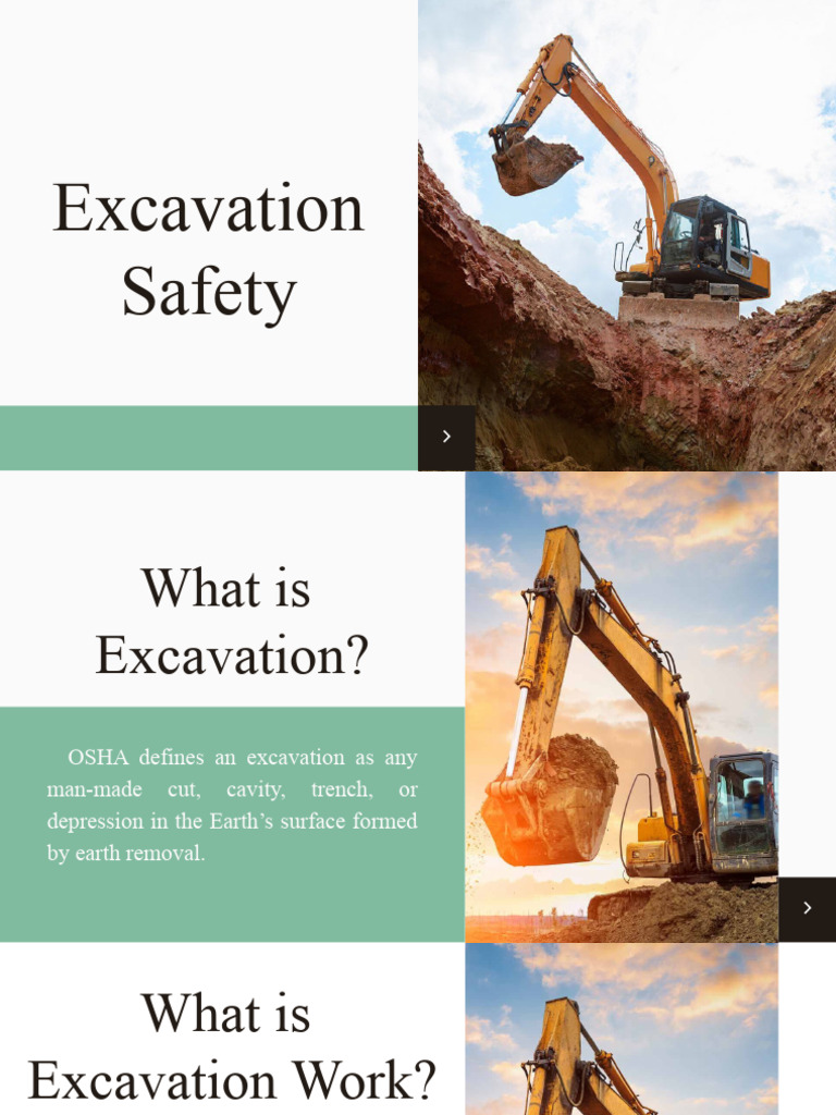 Excavation Safety Guidelines and Standards | PDF | Trench ...
