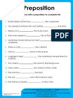 Preposition Exercise