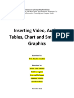 Inserting Video, Audio, Tables, Chart and Smart Art Graphics