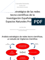 Análisis estratégico de las redes tecno-científicas de la investigación española en áreas protegidas.