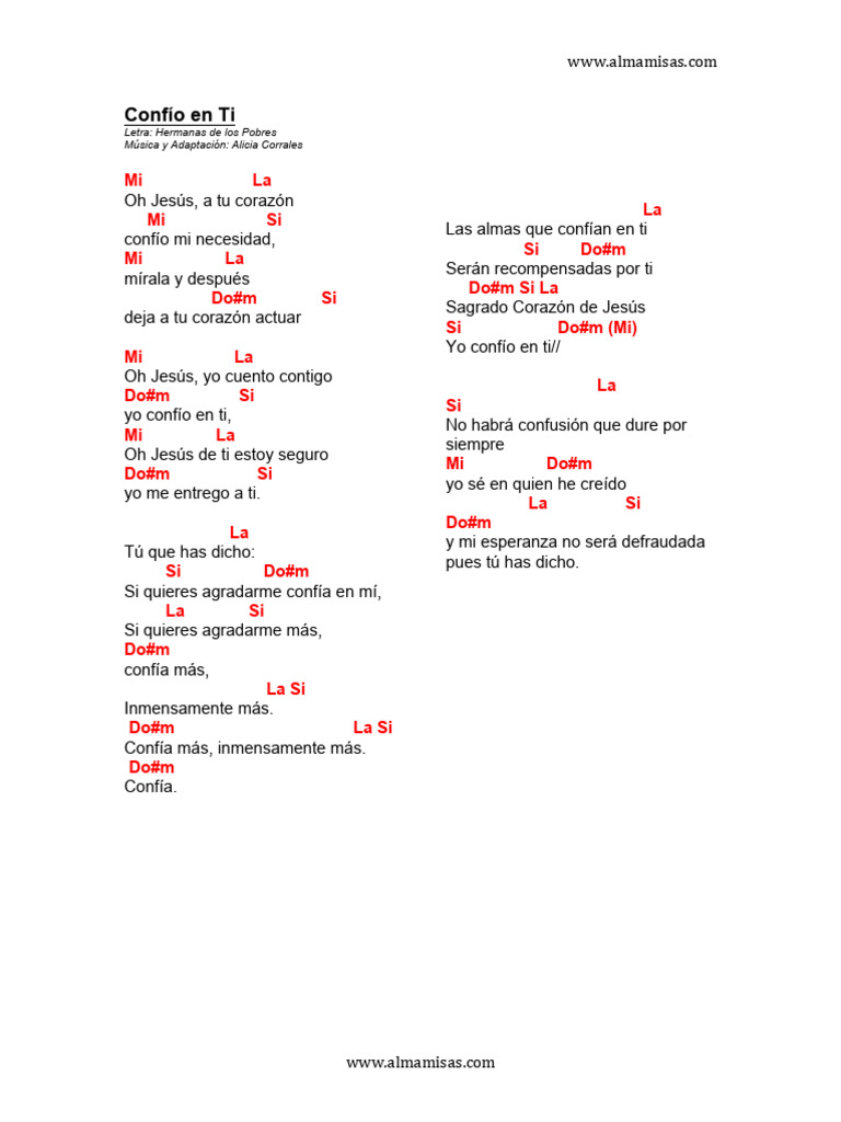 CONFÍO EN TI | PDF