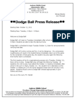 DodgeBall Press Release