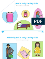 Miss Polly Had A Dolly Cutting Skills Activity Sheet