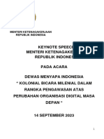 EDIT Keynote Menaker - Kebijakan Ketenagakerjaan Berbasis Digital Di Era VUCA