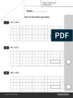 Y3sp2 Arithmetic Test