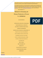 Methods of Estimating the Primary Production of Forests