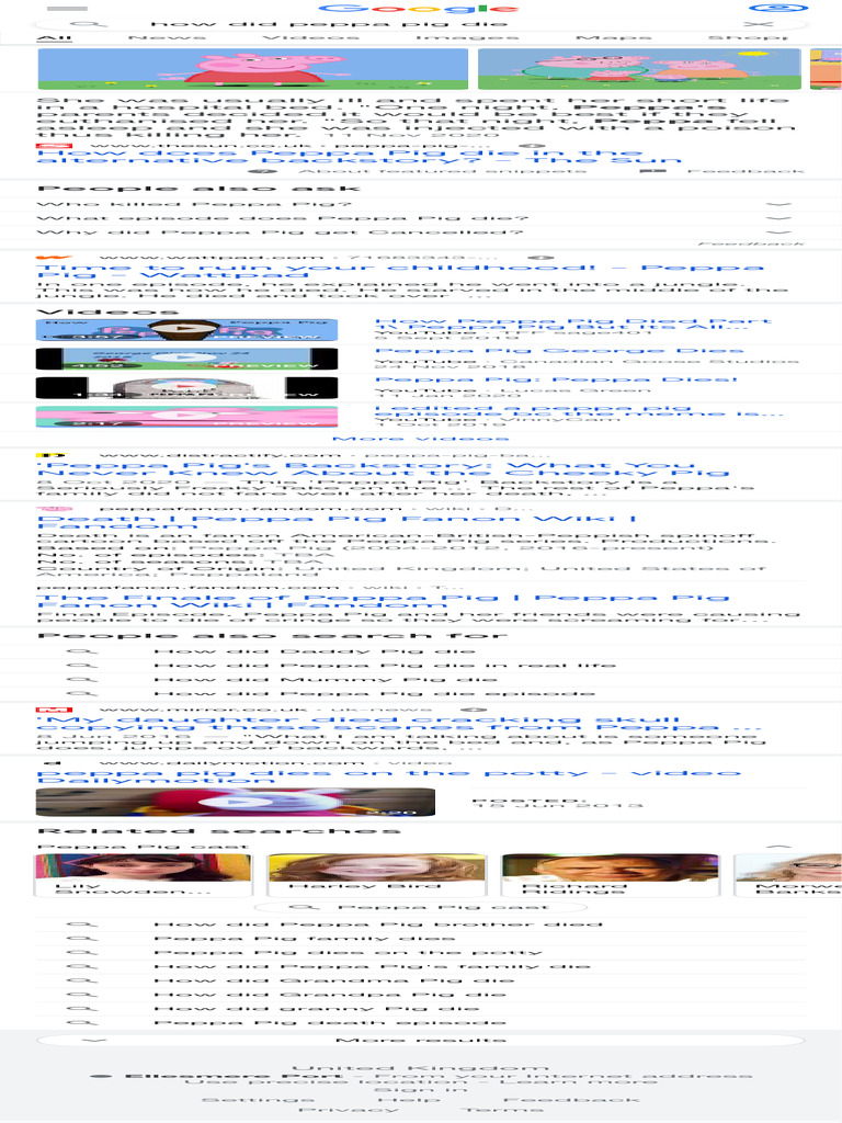 How Did Peppa Pig Die Google Search PDF