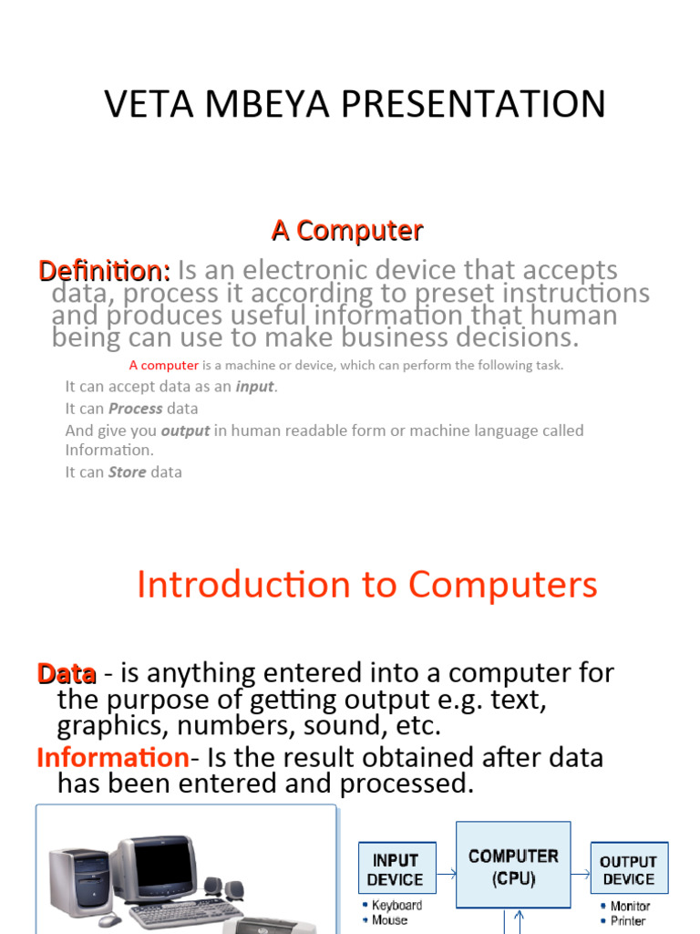 Introduction To Computer PPT | PDF