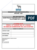 Amatola Darktrace Cybersecurity AI Immune System Platform For 12 Months