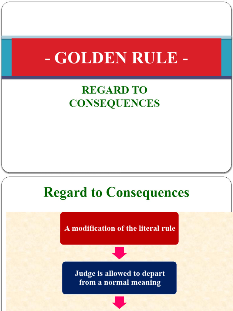 Golden Rule (2) Slide4 PDF Plain Meaning Rule Common Law