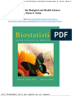 Test Bank For Biostatistics For The Biological and Health Sciences Marc M Triola Mario F Triola