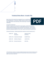 Technical Data Sheet Granite Tile