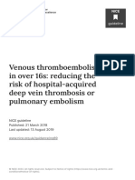 Venous Thromboembolism in Over 16s Reducing The Risk of Hospitalacquired Deep Vein Thrombosis or Pulmonary Embolism PDF 1837703092165
