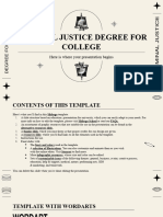 Criminal Justice Degree For College by Slidesgo