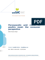 Beuc-X-2014-052 Cpe Beuc Position Paper-Use of Peroxyacetic Acid On Poultry Carcases and Meat
