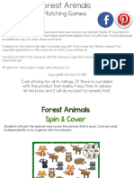 Forest Animal Matching Pack