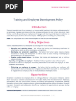 Esg Training Employee Development Policy