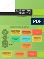 7 - Membuat Matrik Penelitian Ajjjah