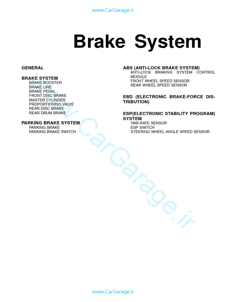 ABS Hyundai Sonata Brake Repair Guide PDF Anti Lock Braking System