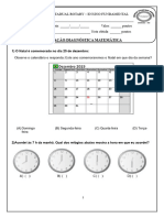 Avaliação Diagnóstica Matemática 4° Ano