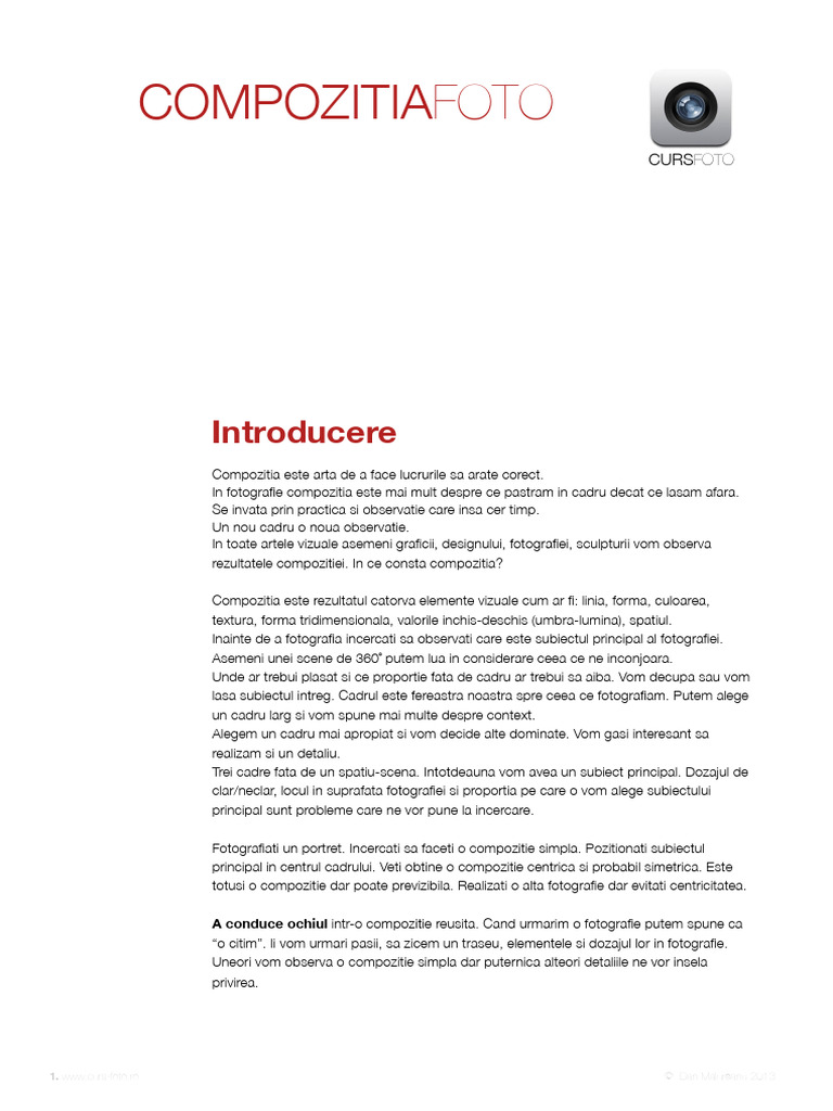 Curs 4 Compozitia 2013 | PDF