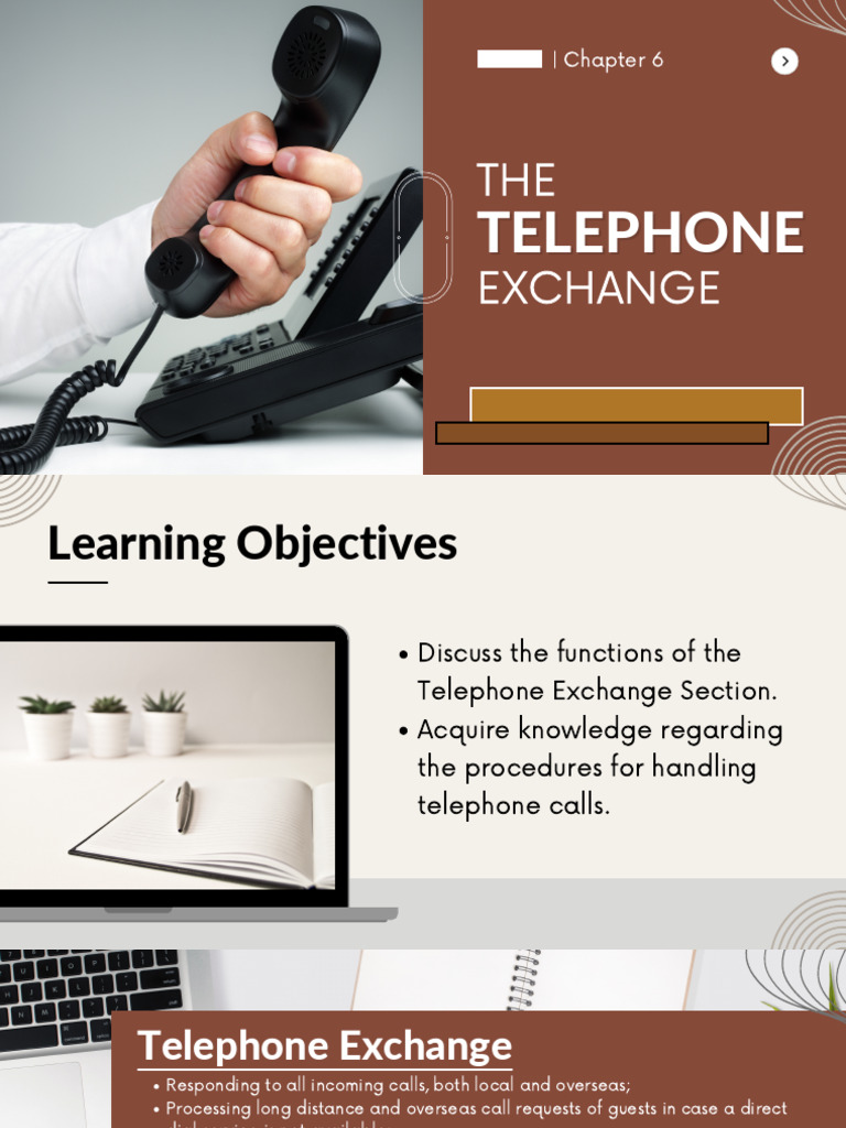 Chapter 6 The Telephone Exchange PDF Telephone Long Distance