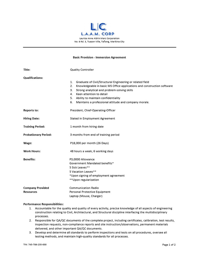 q-a-basic-provison-and-salary-package-pdf-quality-assurance