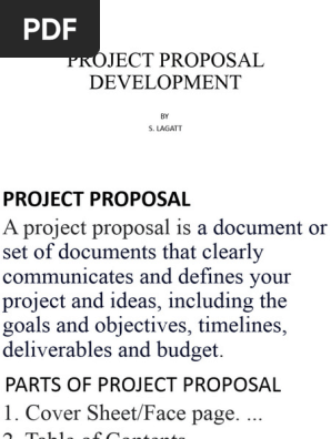 Project Proposal Development